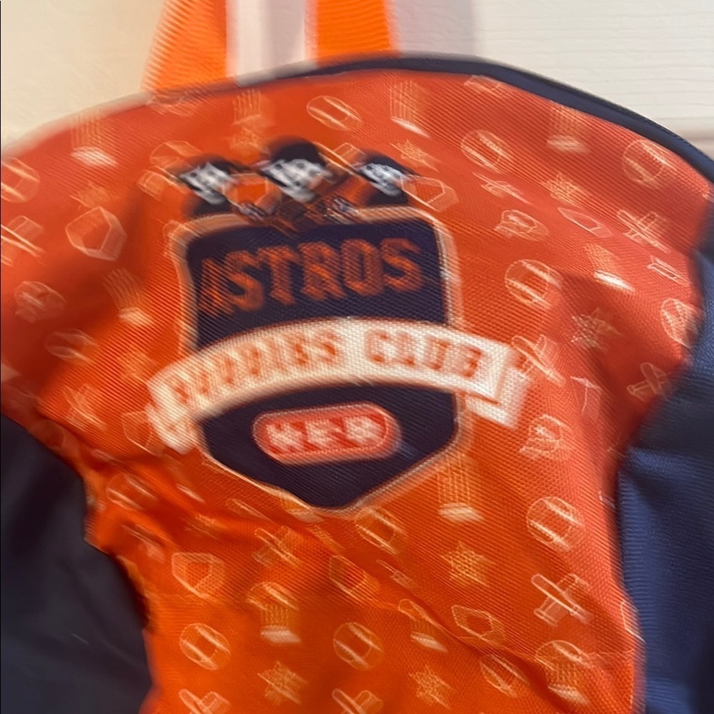 Astros Buddies Kids Backpack - Orange and Blue - Picture 6 of 6